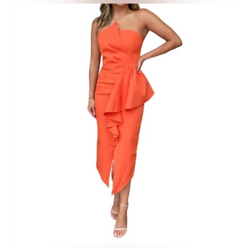 NWT ELLIATT Reception Dress‎ in Orange Size XXS